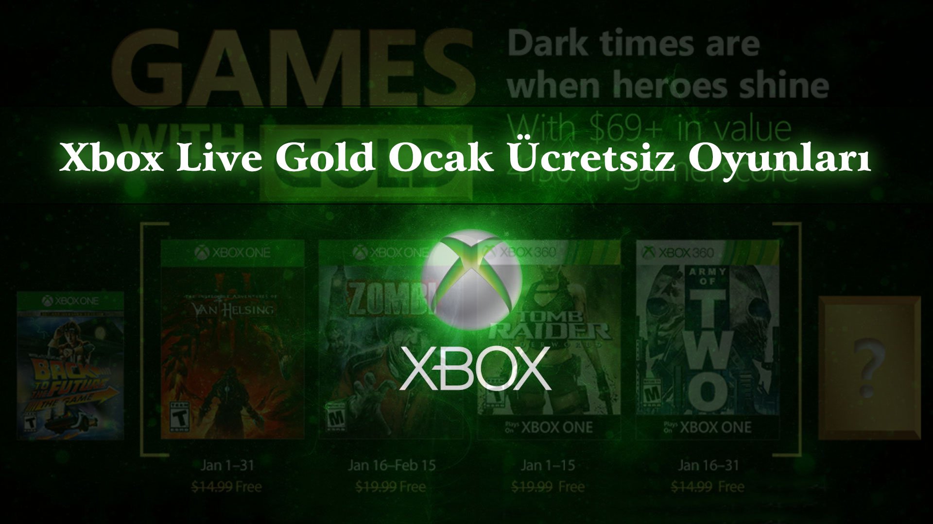 Xbox Live Gold 2019 Ocak Ayı Ücretsiz Oyunları